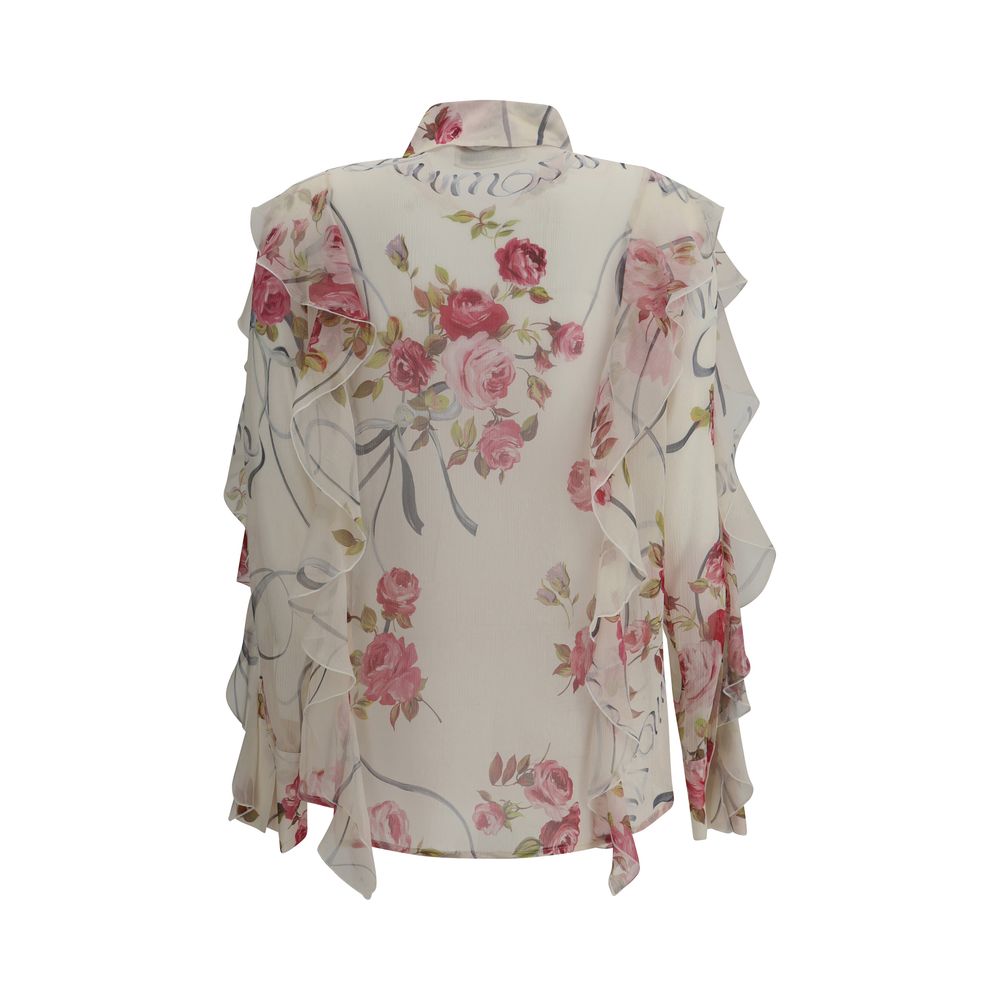Blumarine Floral silk chiffon Shirt -   -  Blumarine.