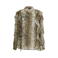 Blumarine Silk chiffon leopard Shirt -   -  Blumarine.