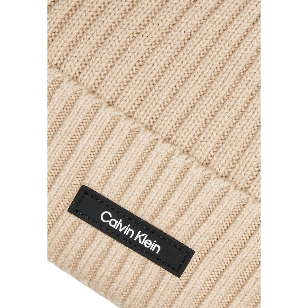 Calvin Klein Beige Organic Cotton Caps Baseball Hat -   -  Calvin Klein.