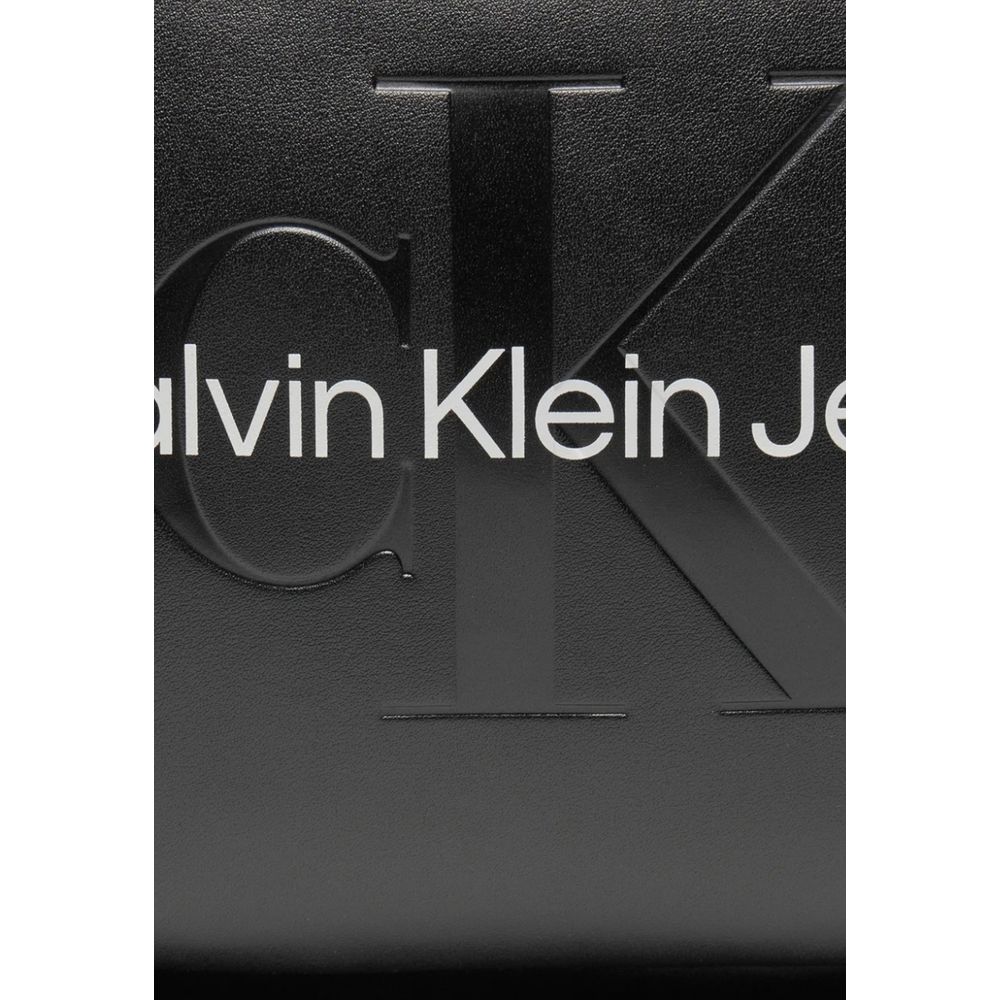 Calvin Klein Jeans Black Polyethylene Backpack -  Luxury Backpacks for Women -  Calvin Klein Jeans.
