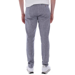 Yes Zee Light Blue Linen Men Trouser -   -  Yes Zee.