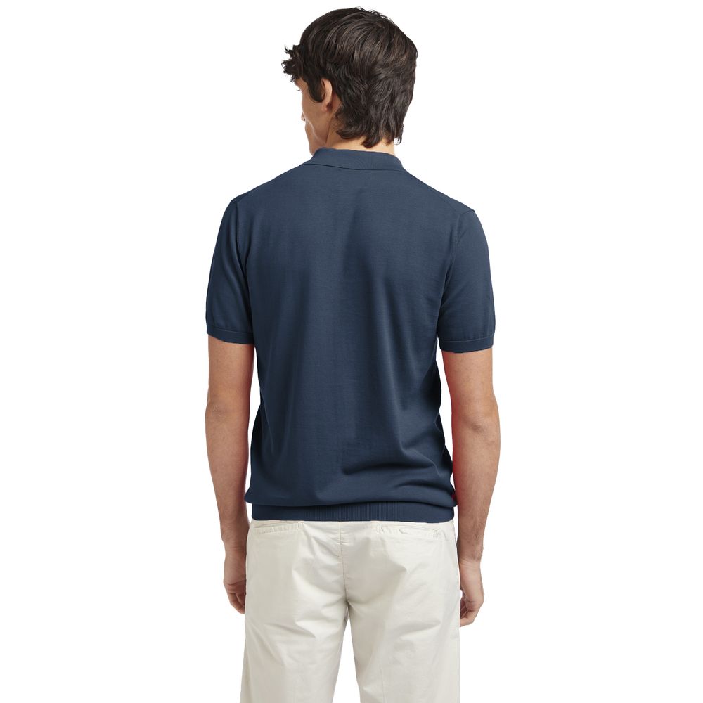 AT.P.CO Blue Cotton Polo Shirt -   -  AT.P.CO.
