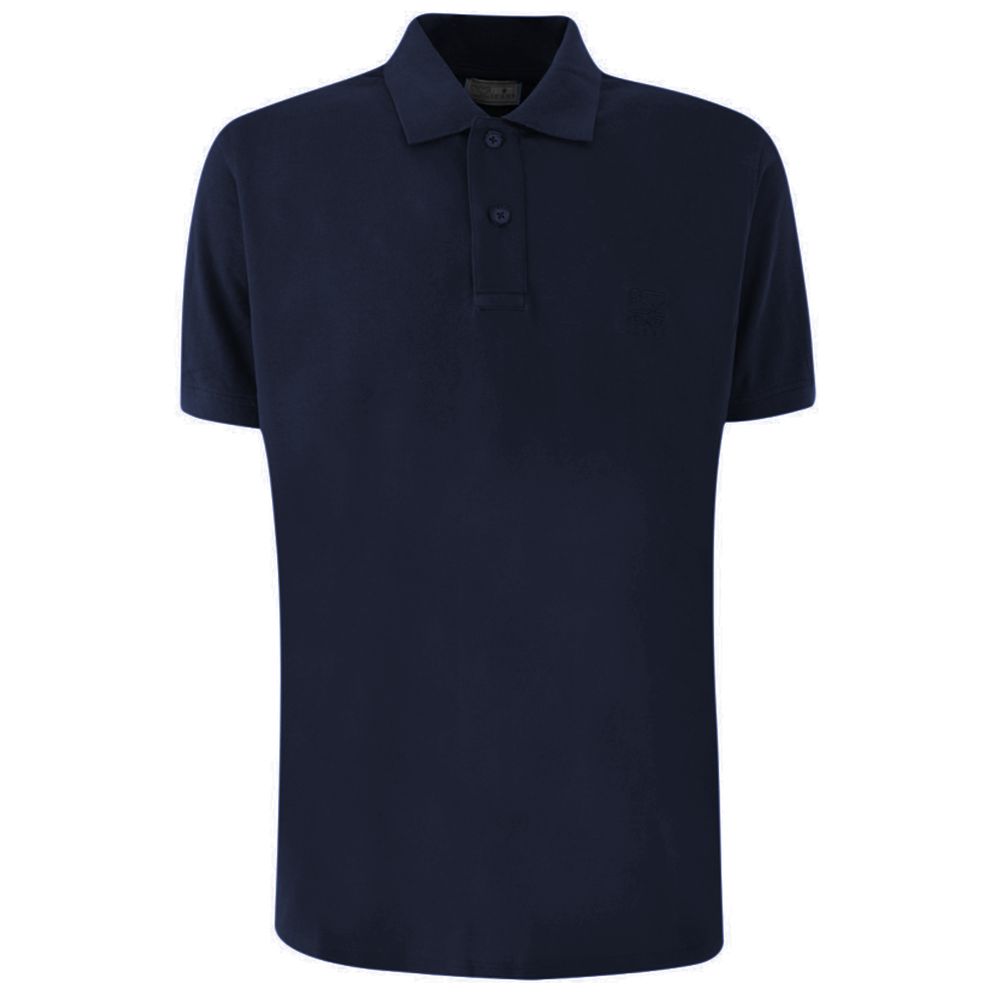 Yes Zee Blue Cotton Men's Polo Shirt -   -  Yes Zee.