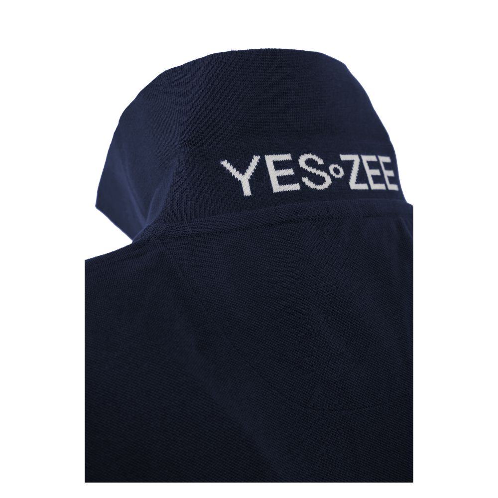 Yes Zee Blue Cotton Men's Polo Shirt -   -  Yes Zee.