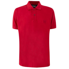 Yes Zee Red Cotton Men Polo Shirt -   -  Yes Zee.