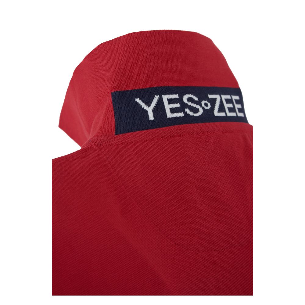 Yes Zee Red Cotton Men Polo Shirt -   -  Yes Zee.