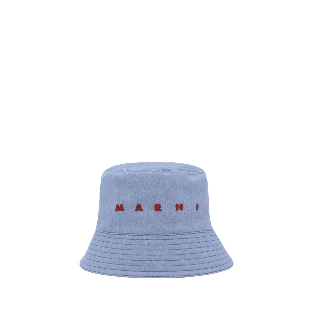 Marni Logoed Bucket Hat -   -  Marni.