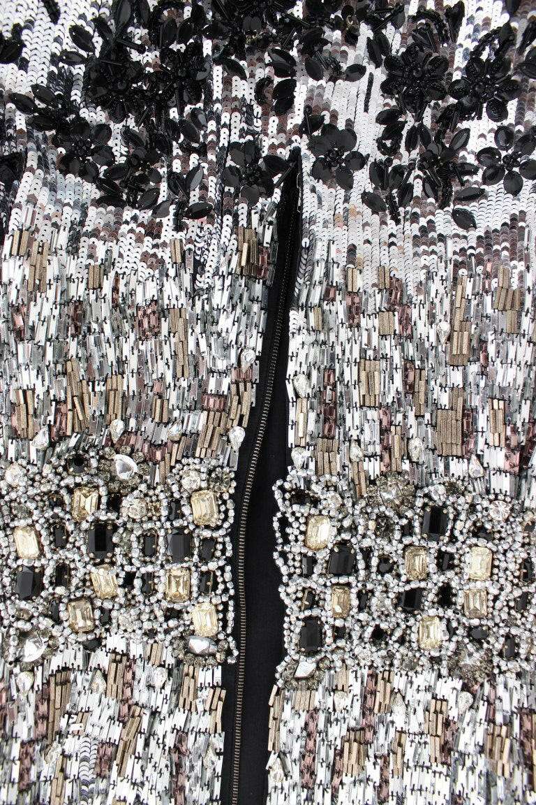 Dolce & Gabbana Crystal Silver Runway Handmade Dress -   -  Dolce & Gabbana.