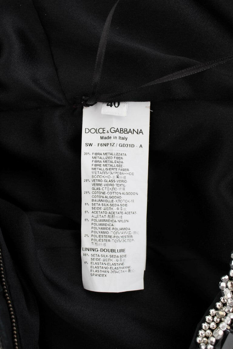 Dolce & Gabbana Crystal Silver Runway Handmade Dress -   -  Dolce & Gabbana.