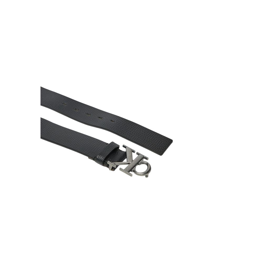 Calvin Klein Jeans Black Leather Belt -   -  Calvin Klein Jeans.