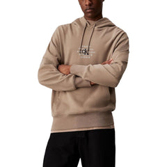 Calvin Klein Jeans Beige Cotton Hoody -   -  Calvin Klein Jeans.