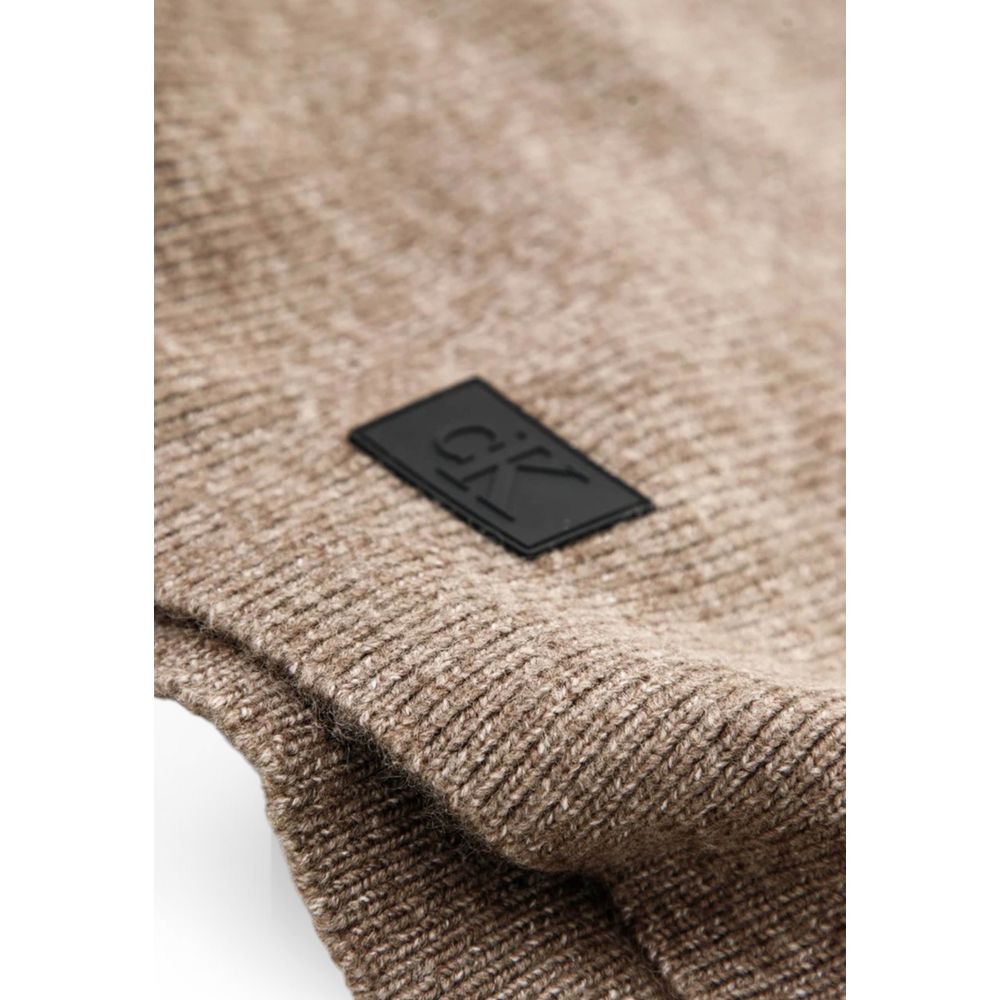 Calvin Klein Jeans Brown Marabou Scarf -   -  Calvin Klein Jeans.