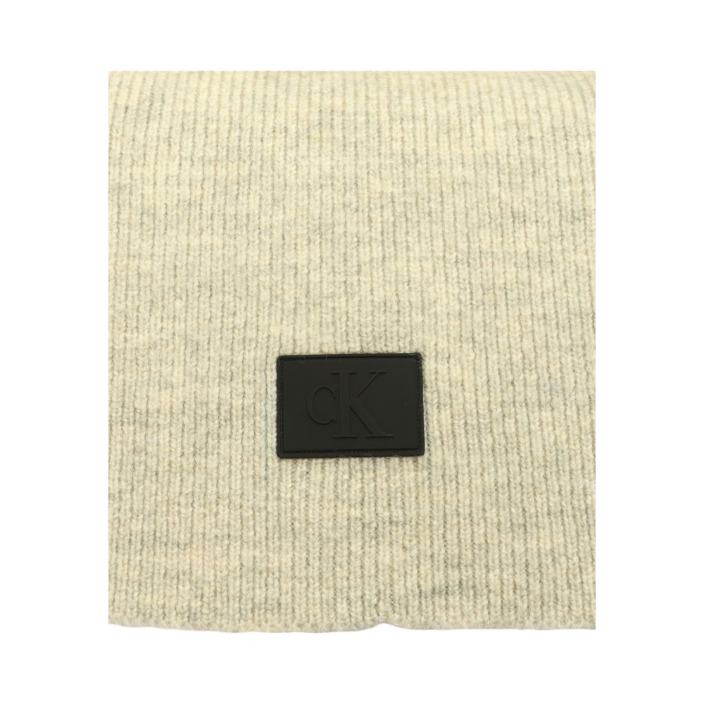 Calvin Klein Jeans Gray Marabou Scarf -   -  Calvin Klein Jeans.