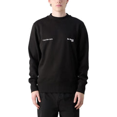 Calvin Klein Jeans Black Cotton Sweatshirt -   -  Calvin Klein Jeans.