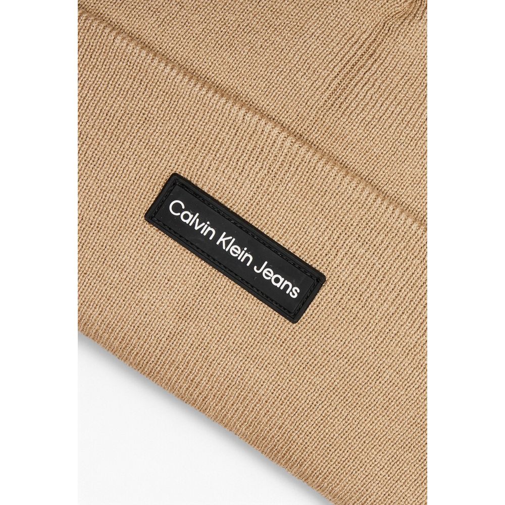Calvin Klein Jeans Beige Recycled Polyester Caps Baseball Hat -   -  Calvin Klein Jeans.