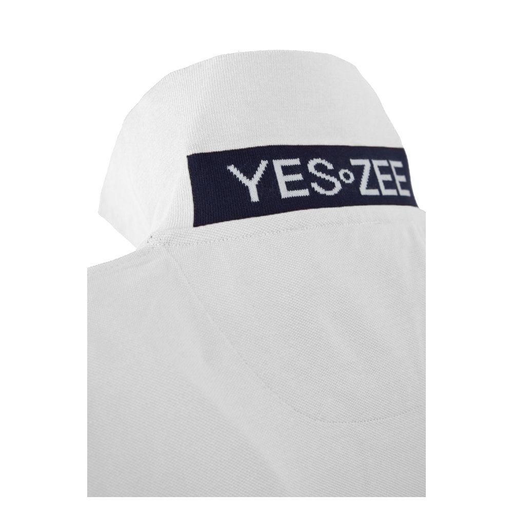 Yes Zee White Cotton Men's Polo Shirt -   -  Yes Zee.