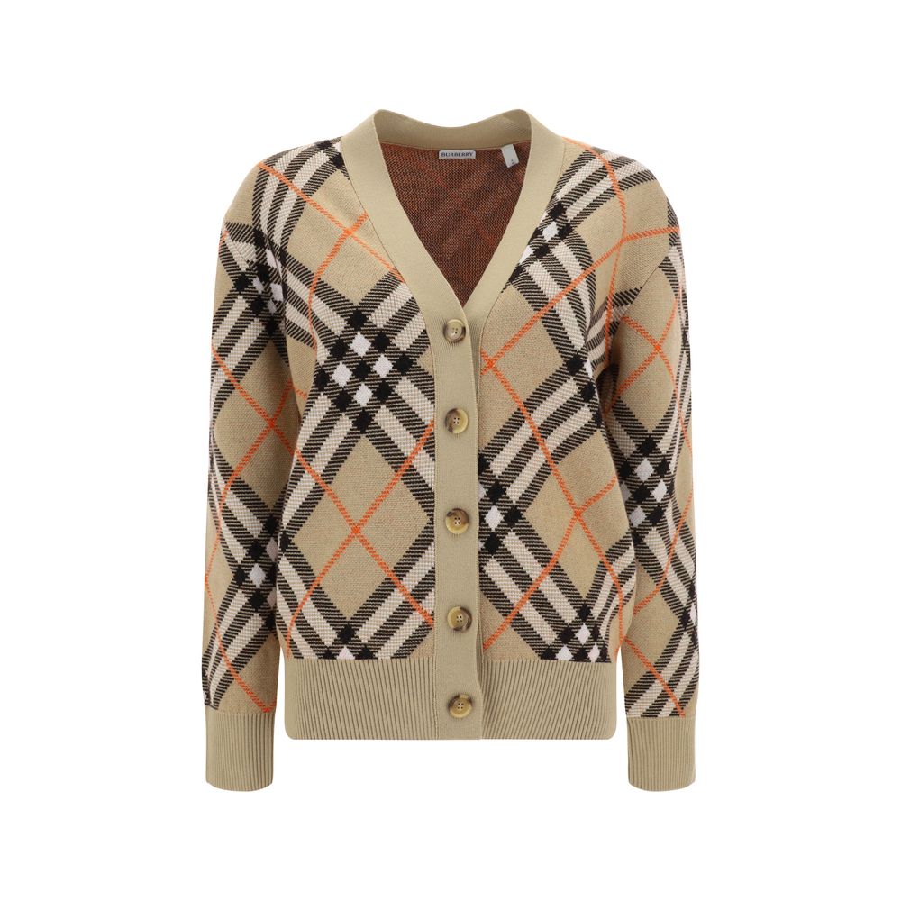 Burberry Check Archive Cardigan -   -  Burberry.