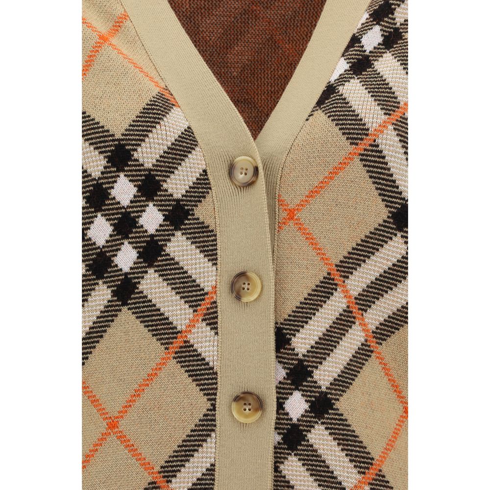 Burberry Check Archive Cardigan -   -  Burberry.