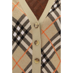 Burberry Check Archive Cardigan -   -  Burberry.