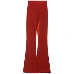 Dsquared² Red Cotton Flared Pant -   -  Dsquared².