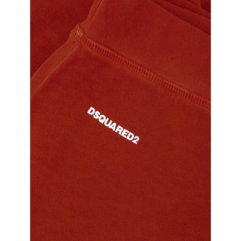 Dsquared² Red Cotton Flared Pant -   -  Dsquared².