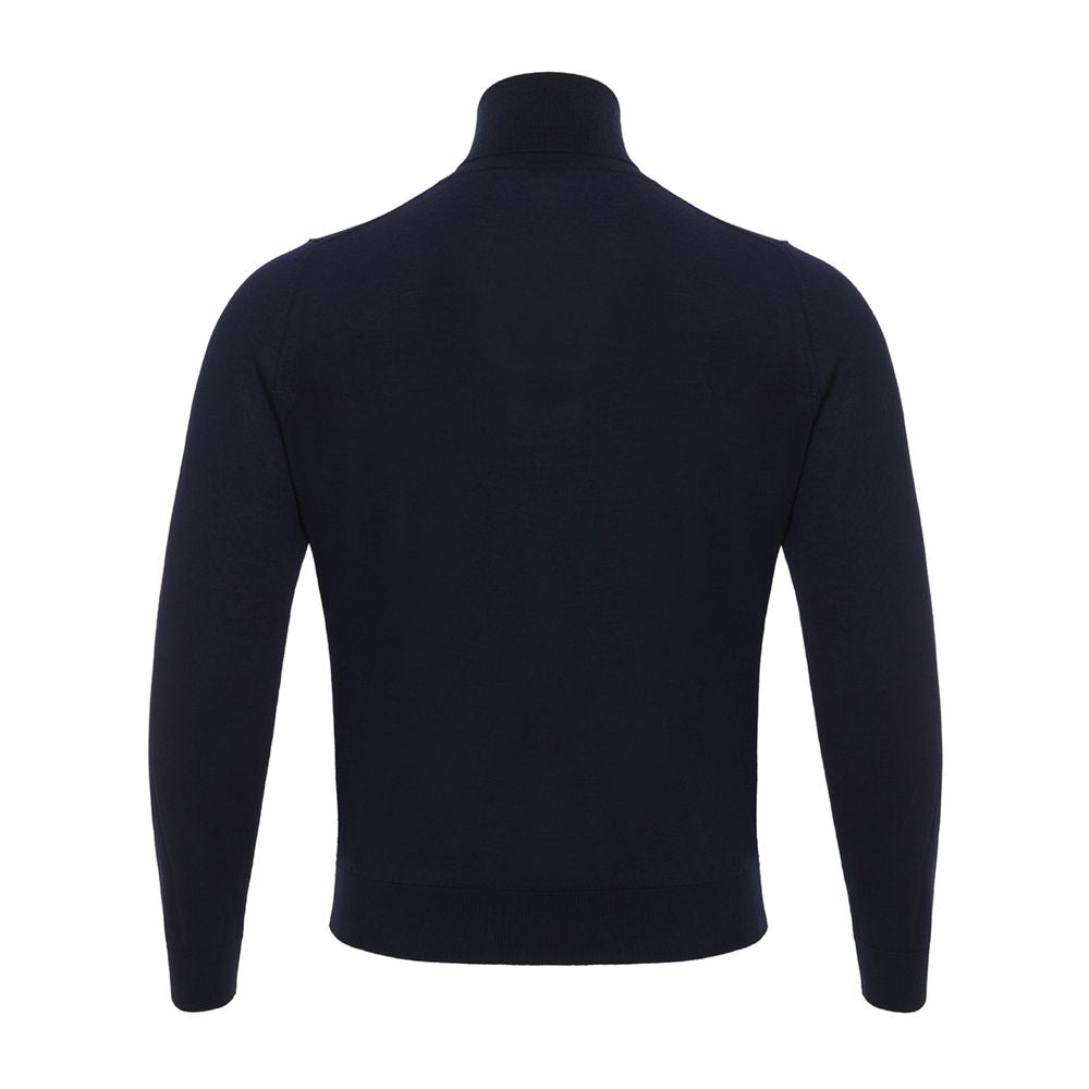 Colombo Blue Cashmere Turtleneck -   -  Colombo.