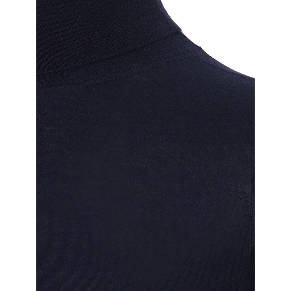 Colombo Blue Cashmere Turtleneck -   -  Colombo.