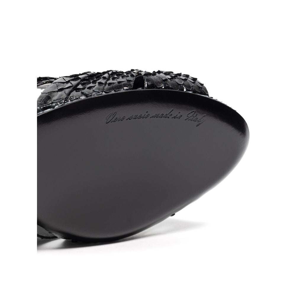 Dolce & Gabbana Black Snake Skin  Sandal -   -  Dolce & Gabbana.