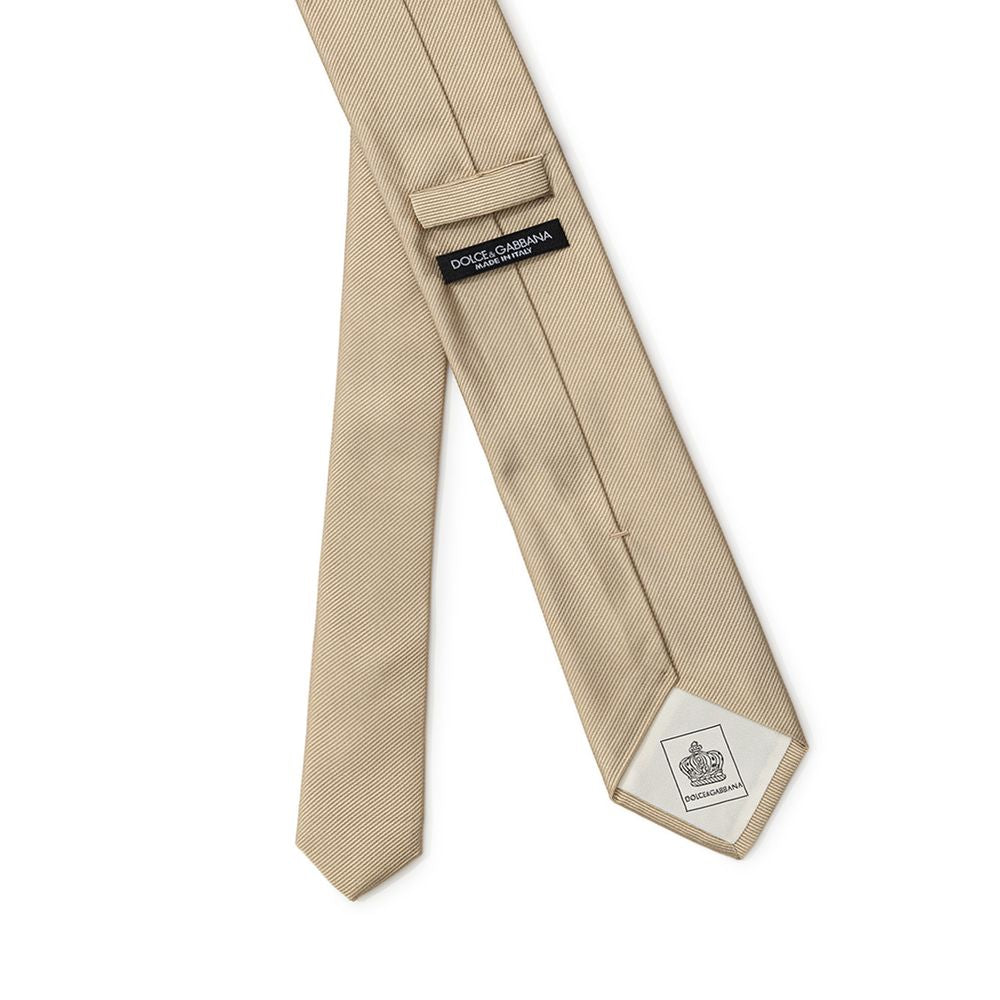 Dolce & Gabbana Gold Silk Ties & Bowty -   -  Dolce & Gabbana.
