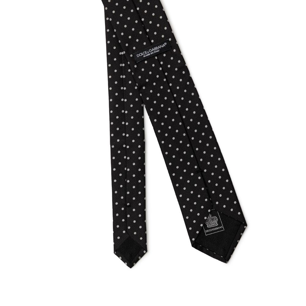 Dolce & Gabbana Black Silk Ties & Bowty -   -  Dolce & Gabbana.