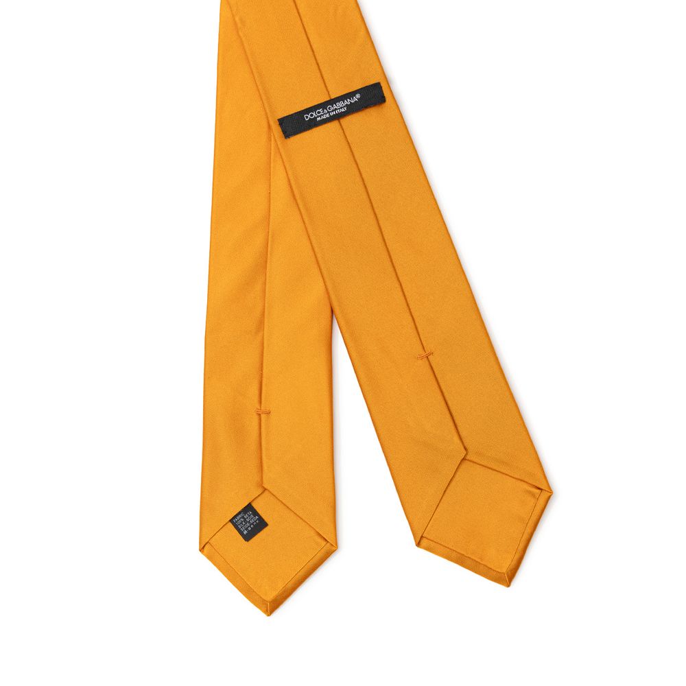 Dolce & Gabbana Orange Silk Ties & Bowty -   -  Dolce & Gabbana.