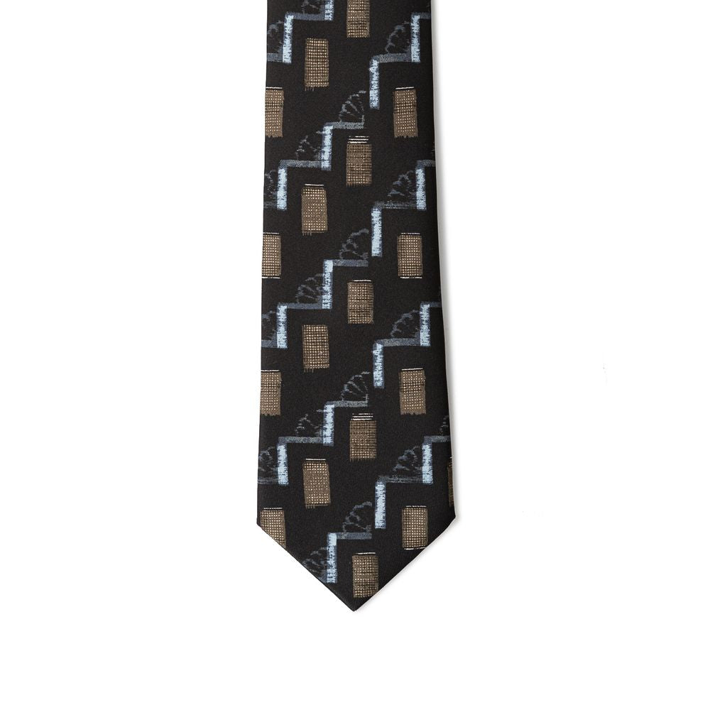 Giorgio Armani Black Silk Ties & Bowty -  Neckties, Men -  Giorgio Armani.
