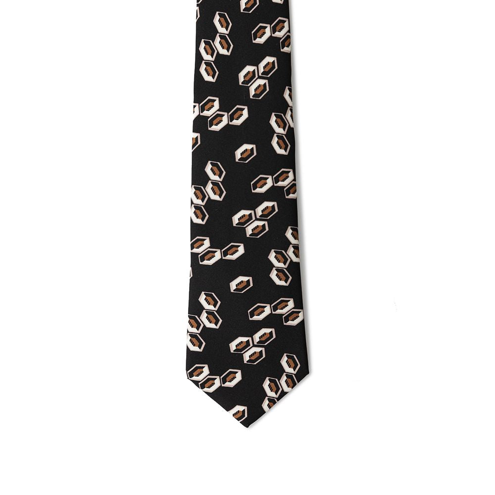 Giorgio Armani Black Silk Ties & Bowty -  Neckties, Men -  Giorgio Armani.