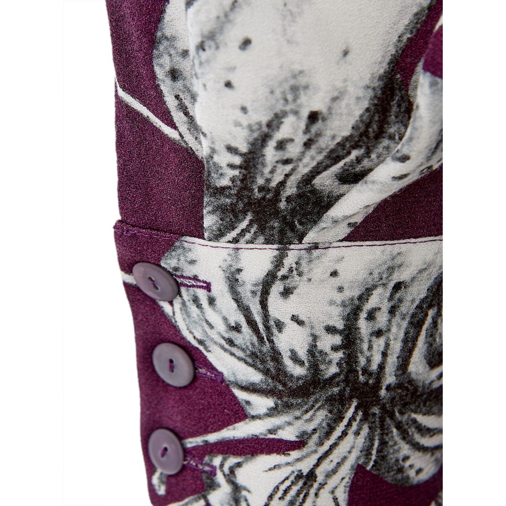 Lardini Elegant Purple Viscose Dress -   -  Lardini.