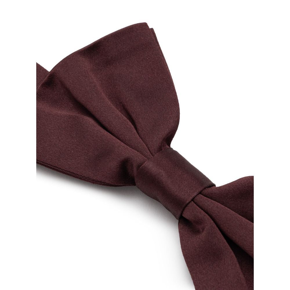 Dolce & Gabbana Burgundy Silk Bowty -  Neckties, Men -  Dolce & Gabbana.