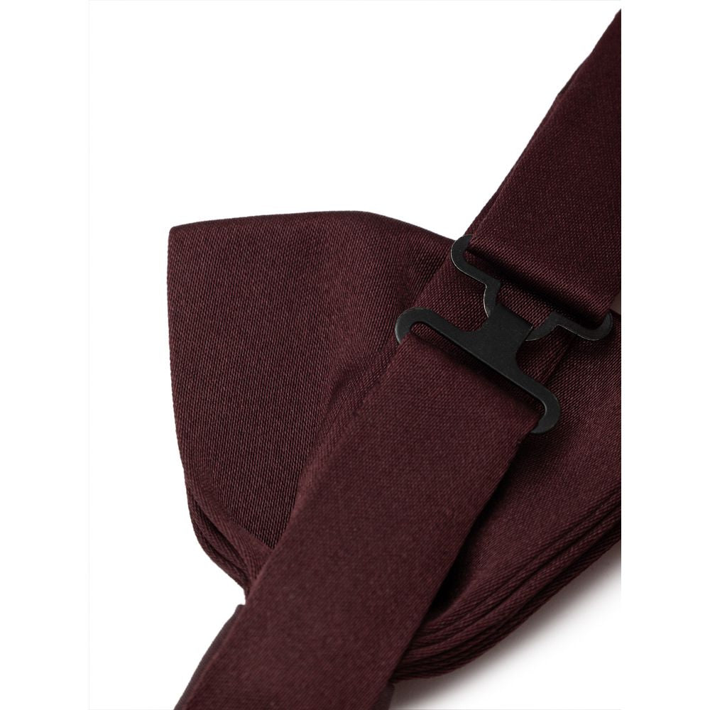 Dolce & Gabbana Burgundy Silk Bowty -  Neckties, Men -  Dolce & Gabbana.