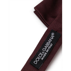 Dolce & Gabbana Burgundy Silk Bowty -  Neckties, Men -  Dolce & Gabbana.