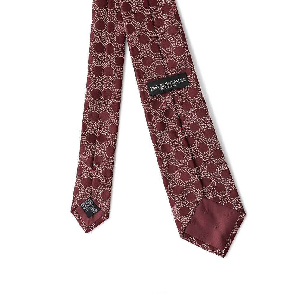 Emporio Armani Red Silk Ties & Bowty -  Neckties, Men -  Emporio Armani.