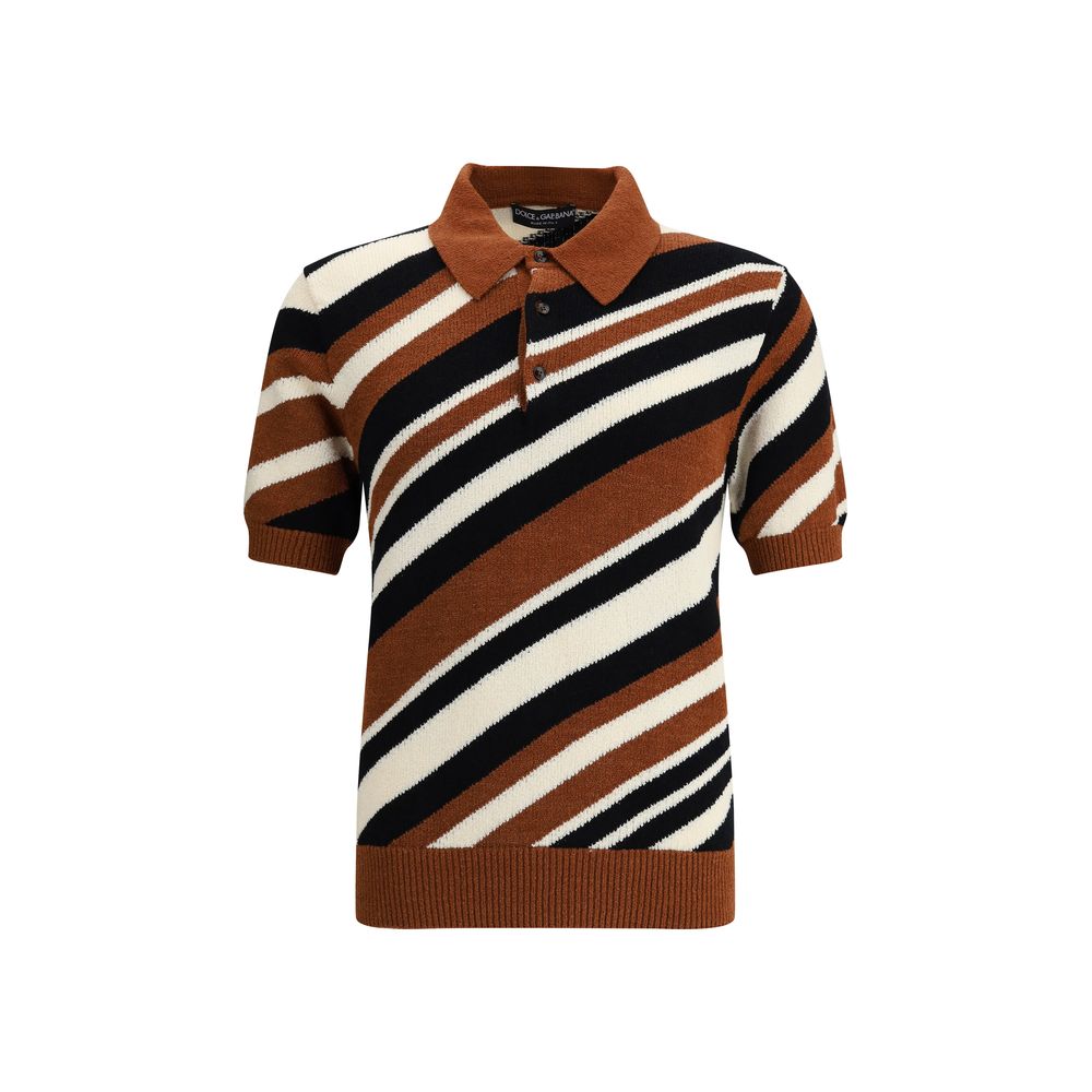 Dolce & Gabbana Striped Polo Shirt -   -  Dolce & Gabbana.