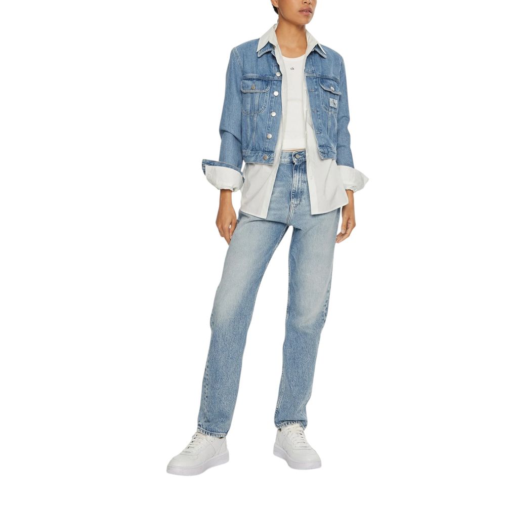 Calvin Klein Jeans Light Blue Cotton Slim Fit Jean -   -  Calvin Klein Jeans.