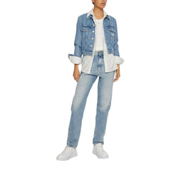 Calvin Klein Jeans Light Blue Cotton Slim Fit Jean -   -  Calvin Klein Jeans.