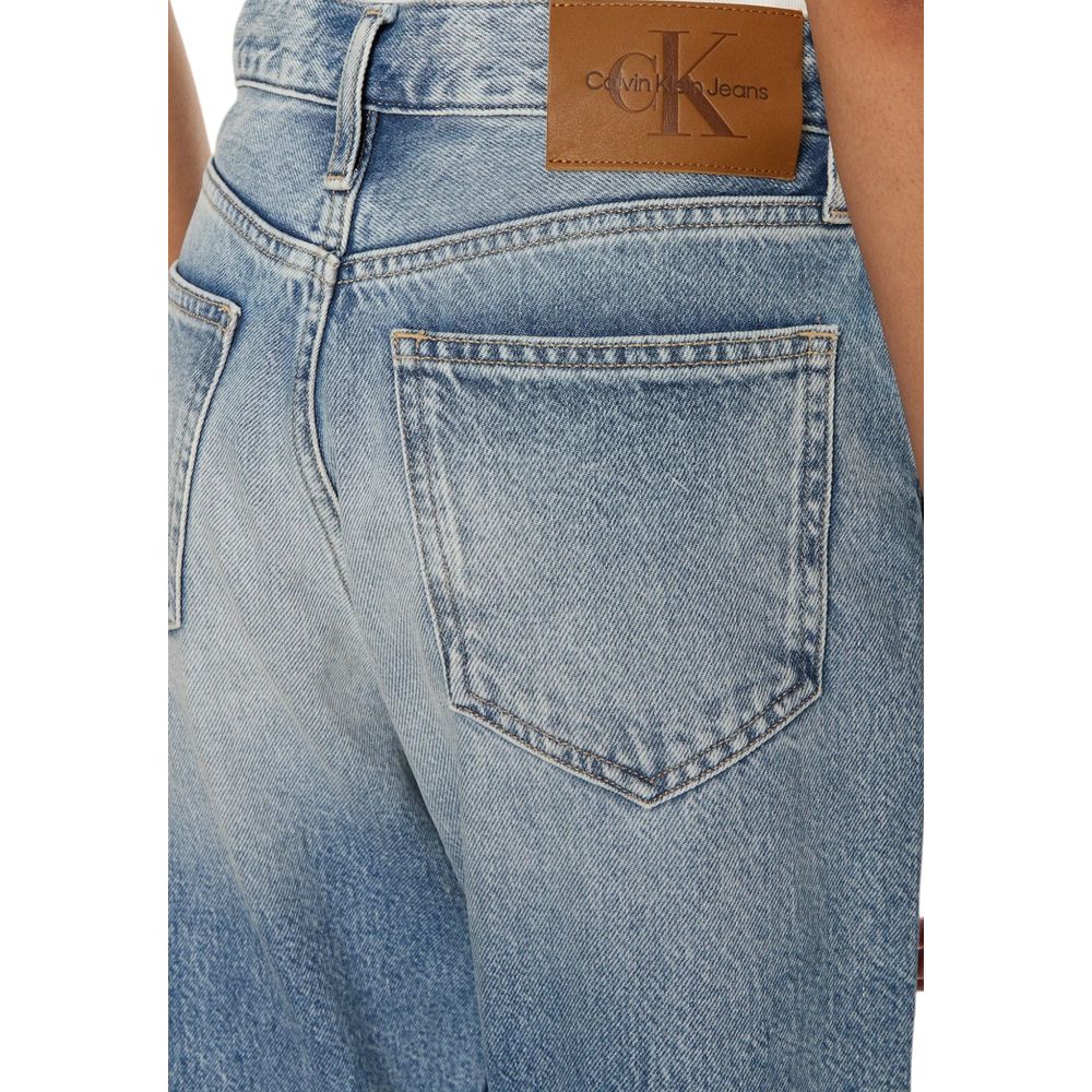 Calvin Klein Jeans Light Blue Cotton Slim Fit Jean -   -  Calvin Klein Jeans.