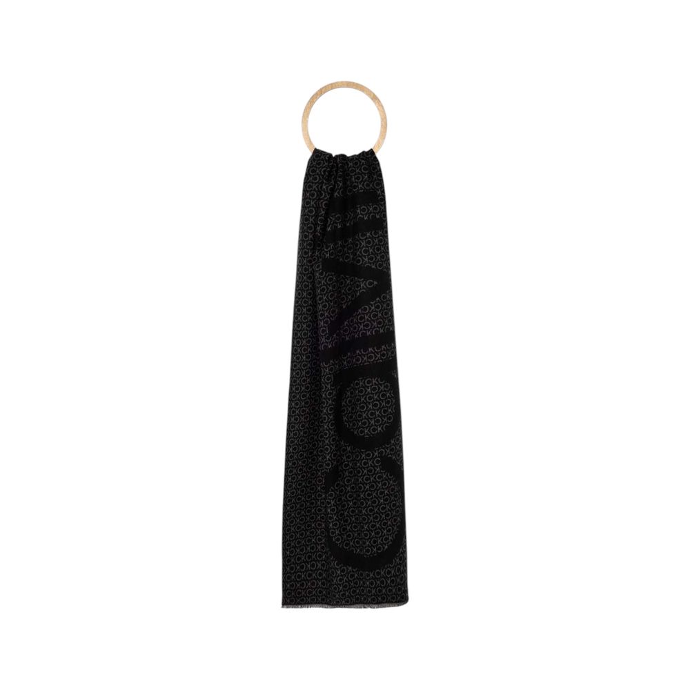 Calvin Klein Black Marabou Scarf -   -  Calvin Klein.