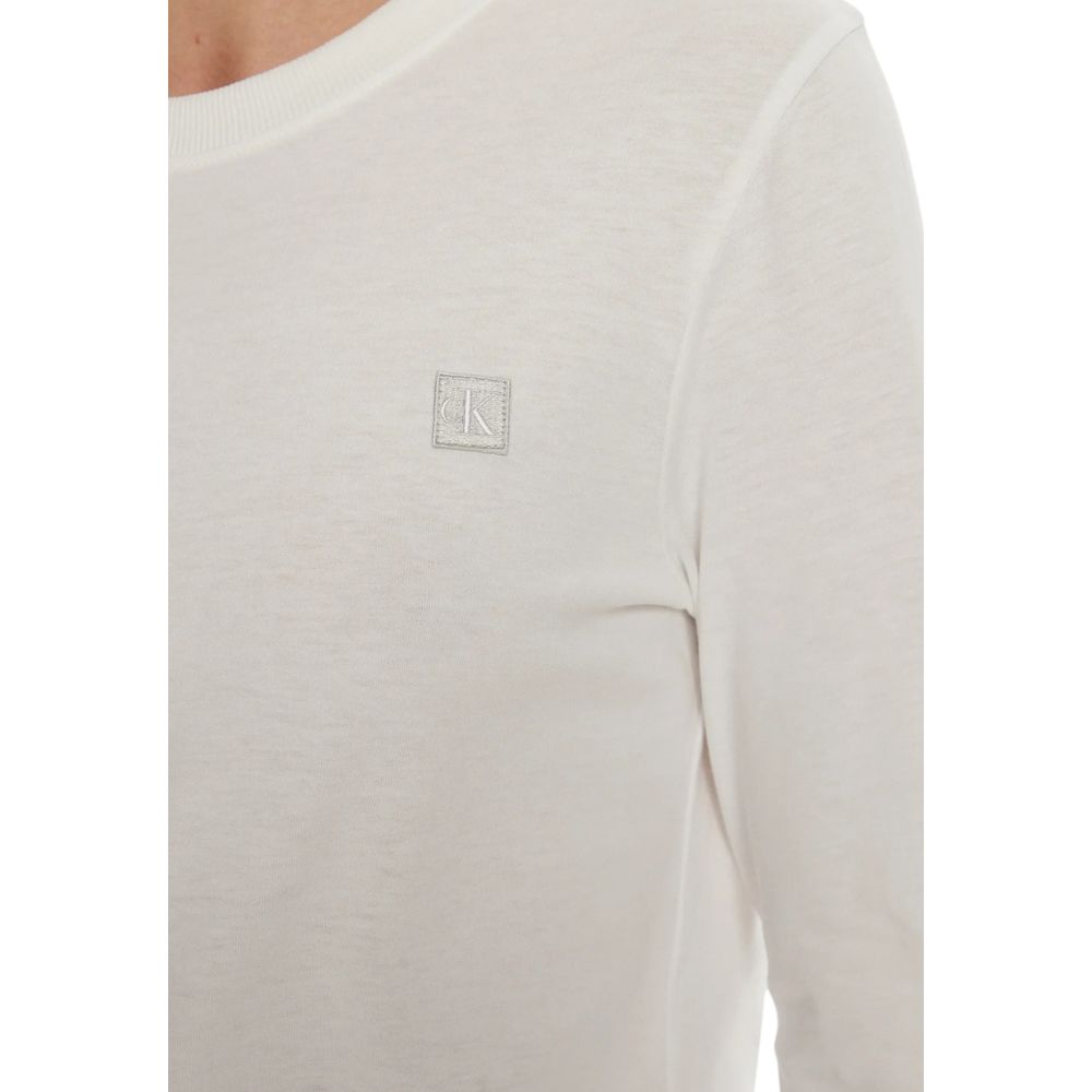 Calvin Klein Jeans White Cotton T-Shirt -   -  Calvin Klein Jeans.