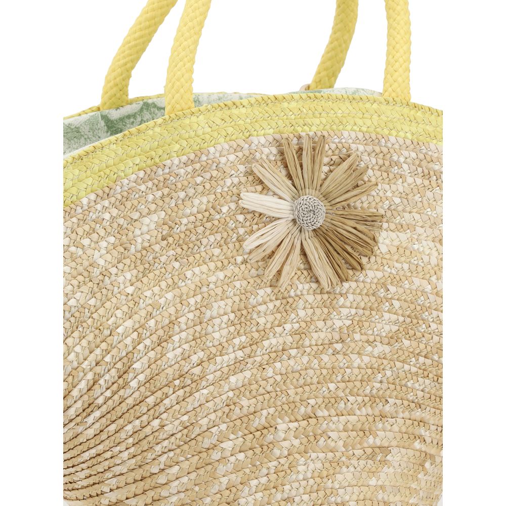 La Milanesa Calore Straw Handbag -   -  La Milanesa.