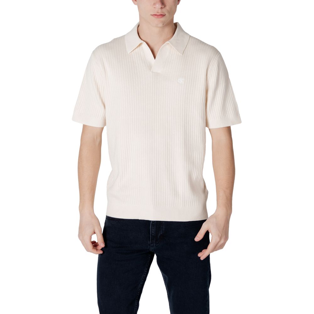 Calvin Klein Jeans Cream Cotton Sweater -   -  Calvin Klein Jeans.