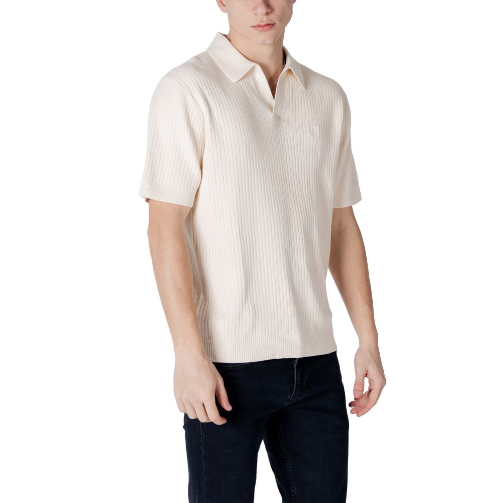 Calvin Klein Jeans Cream Cotton Sweater -   -  Calvin Klein Jeans.