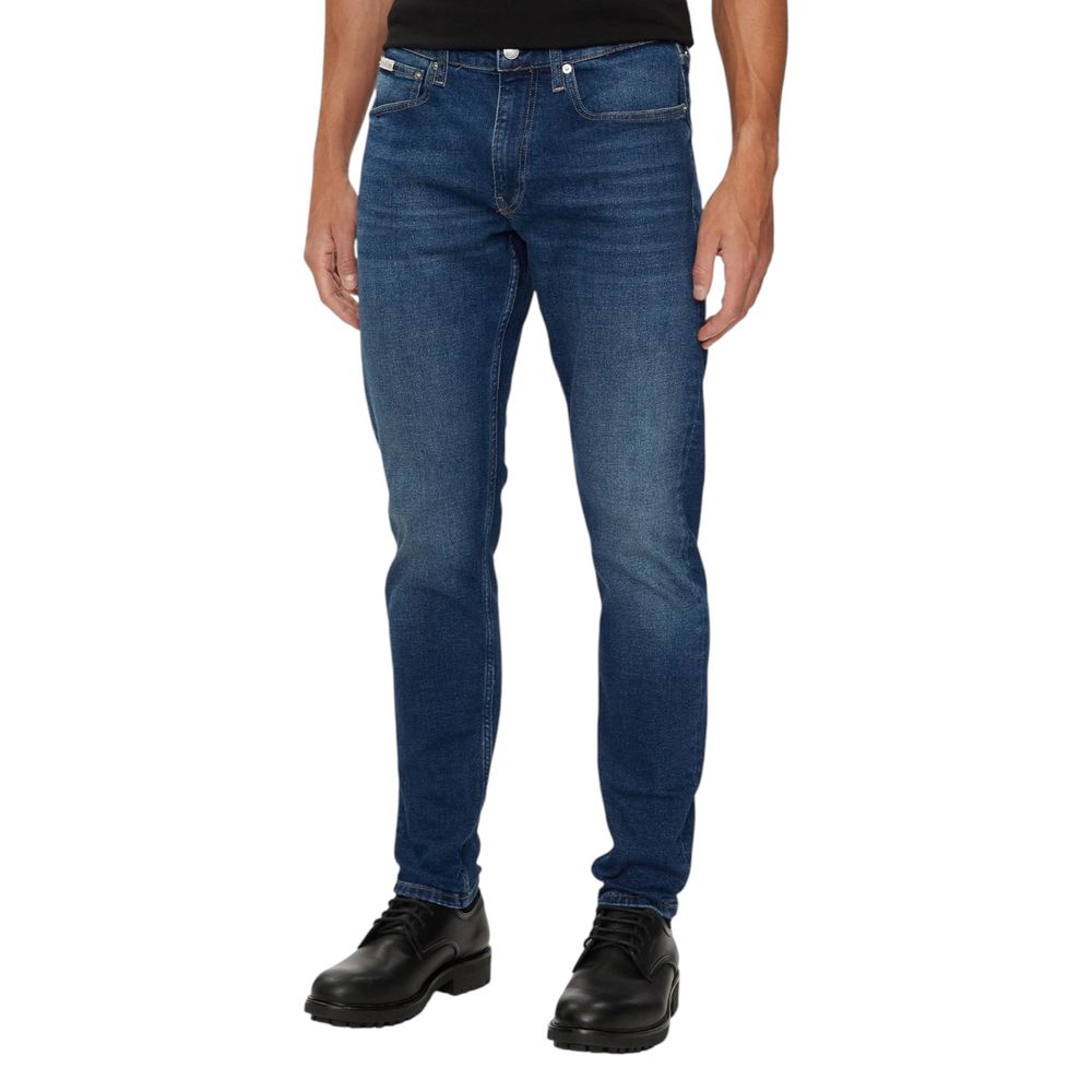 Calvin Klein Jeans Blue Cotton Slim Fit Jean -   -  Calvin Klein Jeans.