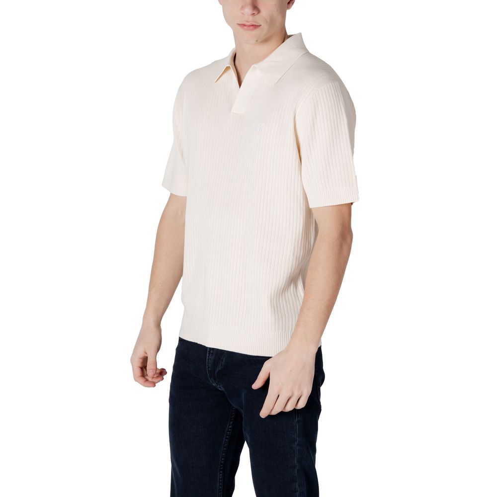 Calvin Klein Jeans Cream Cotton Sweater -   -  Calvin Klein Jeans.