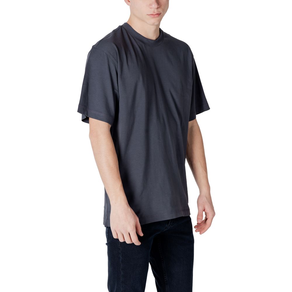 Calvin Klein Jeans Gray Cotton T-Shirt -   -  Calvin Klein Jeans.